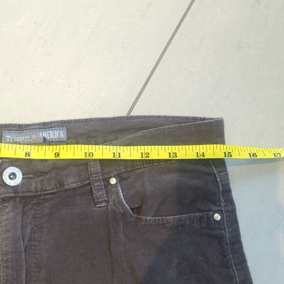 Women's Gray Boot Cut Corduroy Soft Pants - Size 10 Great Condition - Picture 5 of 7